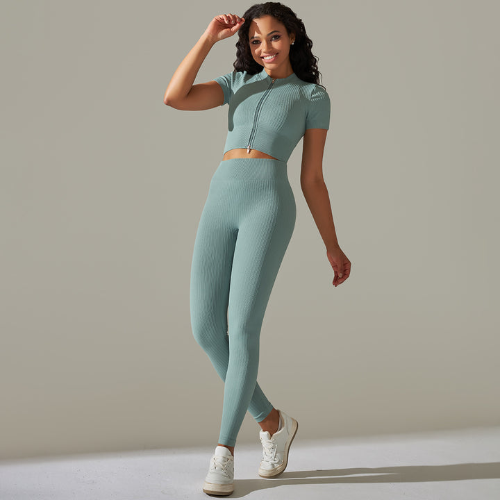 MJ Stella Seamless Top & Tights Set Activewear