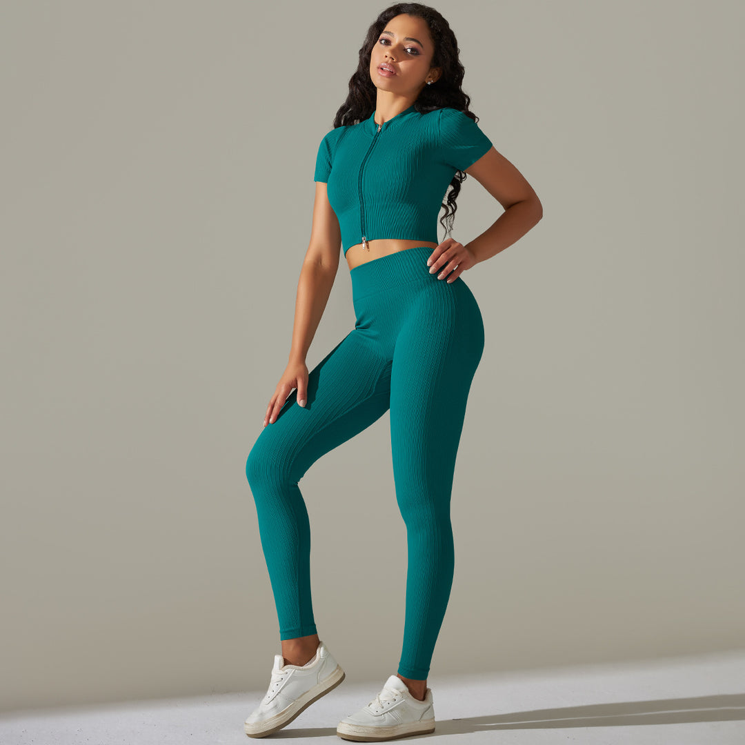 MJ Stella Seamless Top & Tights Set Activewear