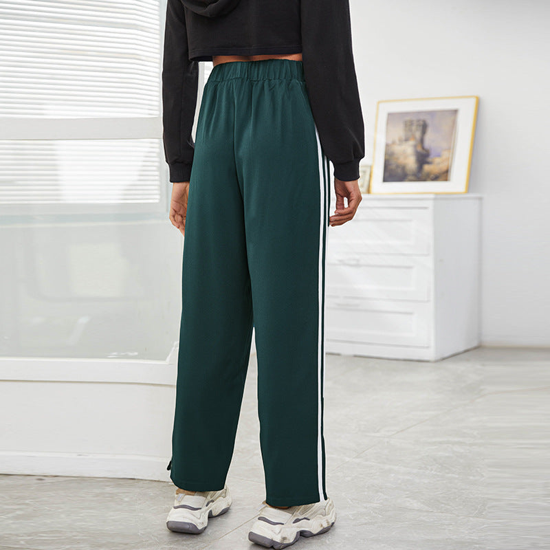 MJ Stormi High Waist Loose Split Sport Pants